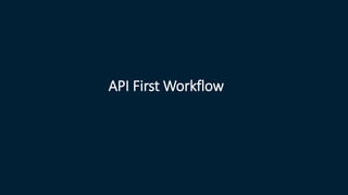 API First Workflow
 