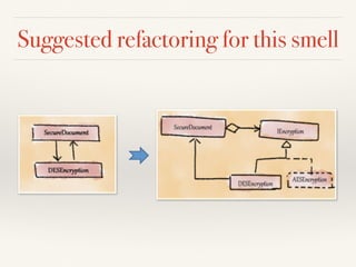 Suggested refactoring for this smell
 