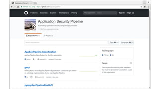 Making Continuous Security a Reality with OWASP’s AppSec Pipeline - Matt Tesauro & Aaron Weaver