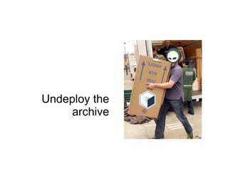 Undeploy the
    archive
 
