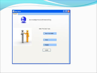 Wireless sensor Network using Zero Knowledge Protocol ppt