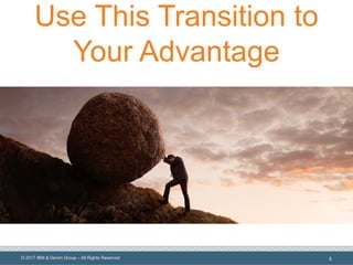 © 2017 IBM & Denim Group – All Rights Reserved
Use This Transition to
Your Advantage
5
 
