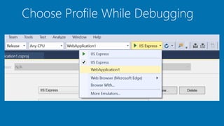 Choose Profile While Debugging
 