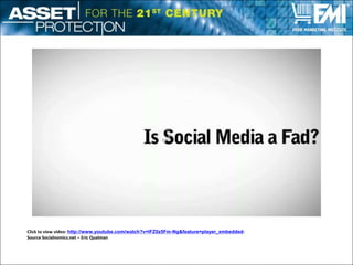 Social Media Trends2011 Stats:96% of Millennials have joined a social network
