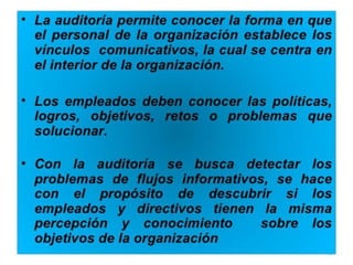 Auditoría de la comunicación interna