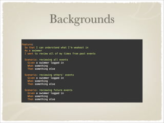 Backgrounds
 