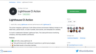 Automating Google Lighthouse