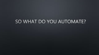 Automation and open source   turning the tide on the attackers