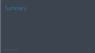 Microsoft Azure
Summary
57
 