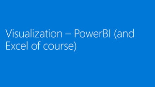 Big data on Azure for Architects