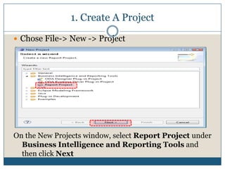 Report Design PerspectiveReport Design PerspectiveReport EditorPalette/ Data Explore / Library ExploreNavigator /  OutlineProperties Editor / Problems