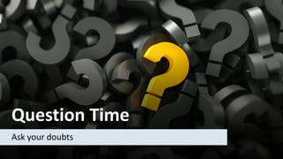 Question Time
Ask your doubts
 