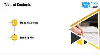 Scope of Services
Branding Plan02
01
Table of Contents
4
 