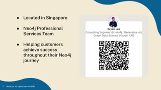 2 Neo4j Inc. All rights reserved 2024
● Located in Singapore
● Neo4j Professional
Services Team
● Helping customers
achieve success
throughout their Neo4j
journey
 