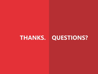 THANKS. QUESTIONS?
 