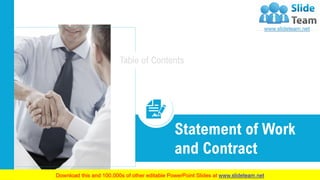 24
Statement of Work
and Contract
Table of Contents
 