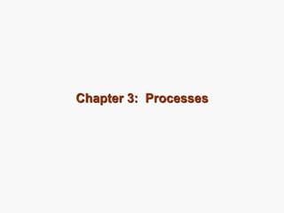 Chapter 3: Processes
 