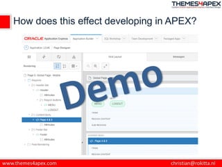 How does this effect developing in APEX?
 
