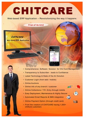 Chitcare Chit Fund Web Based ERP Application