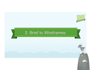 2. Brief to Wireframes!




                          27!
 