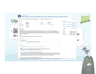 User Validation!
   Tons of unused
•  Internal and external feedback! we need to break up the
   white space  
                                   space with colors or blocks
   all over.!                      or backgrounds -
                                   something so that its not a
                                   whole lot of white!
         +1 Too much
         whitespace!

                                                                 47!
 