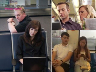 Writing Personal Texts in Offices
3
Privacy Issues
 