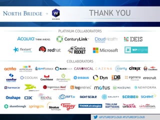 @FUTUREOFCLOUD #FUTUREOFCLOUD
THANK YOU+
PLATINUM COLLABORATORS
COLLABORATORS
 