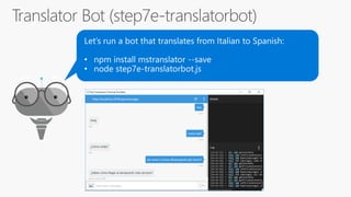 Chatbot development workshop with the Microsoft Bot Framework