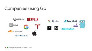 Companies using Go
 