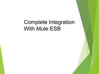 Complete Integration
With Mule ESB
 