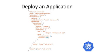 Deploy an Application
 