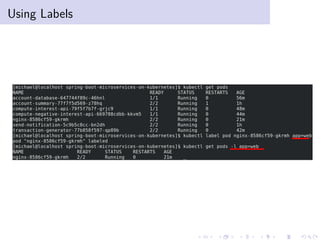 Using Labels
. . . . . . . . . . . . . . . . . . . .
 