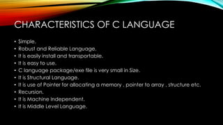 C programming Basics