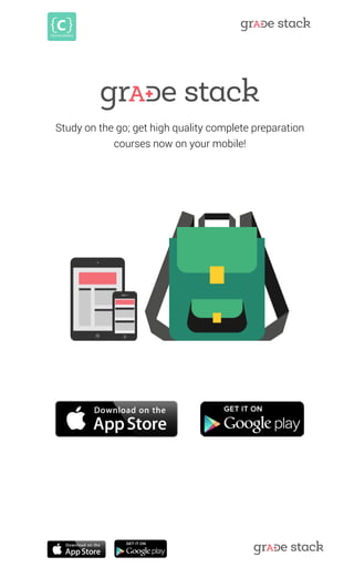 Study on the go; get high quality complete preparation courses now on your mobile! 
