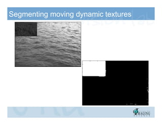 Segmenting moving dynamic textures
 
