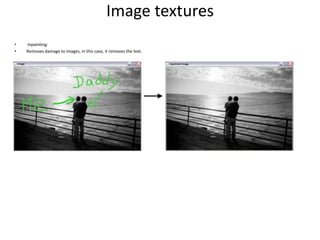 OutlineOpenCV OverviewCheatsheetSimple ProgramsTourFeatures2DObj RecGary Bradski, 200935