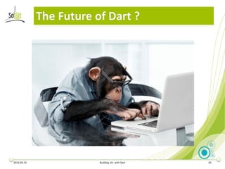 The Future of Dart ?




2013-04-15               Building UIs with Dart   81
 