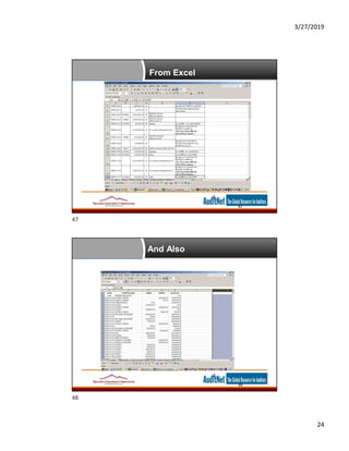 3/27/2019
24
From Excel
47
And Also
48
47
48
 