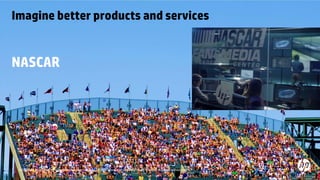 Imagine better products and services 
NASCAR 
15 © Copyright 2014 Hewlett-Packard Development Company, L.P. The information c ontained contained herein is subject to change without notice. 
 