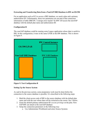 SAP BW connect db