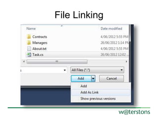 File Linking
 