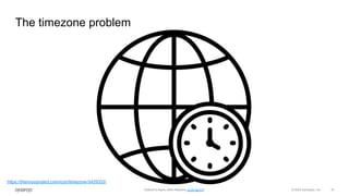 © 2024 Synopsys, Inc. 37
The timezone problem
Default to Async (Allon Mureinik, cc-by-sa-4.0)
https://thenounproject.com/icon/timezone-5429333/
 