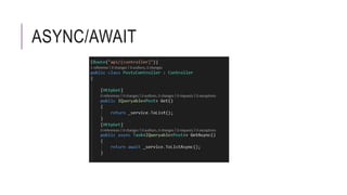 ASYNC/AWAIT
 