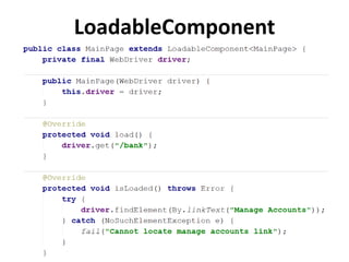 LoadableComponent
 
