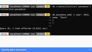 Quickly add a document 35
 