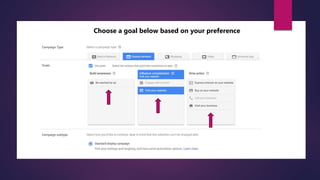 Choose a goal below based on your preference
 