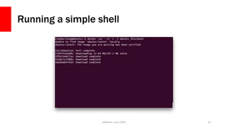 Running a simple shell
JetBrains, June 2016 14
 