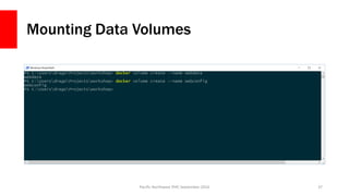 Mounting Data Volumes
Pacific Northwest PHP, September 2016 37
 