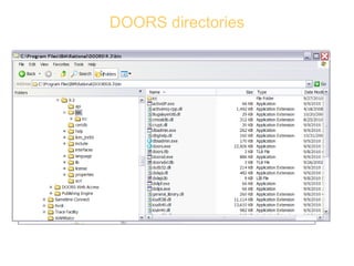 DOORS directories 