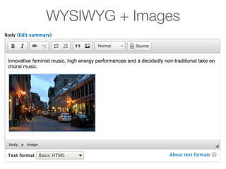 WYSIWYG + Images
 